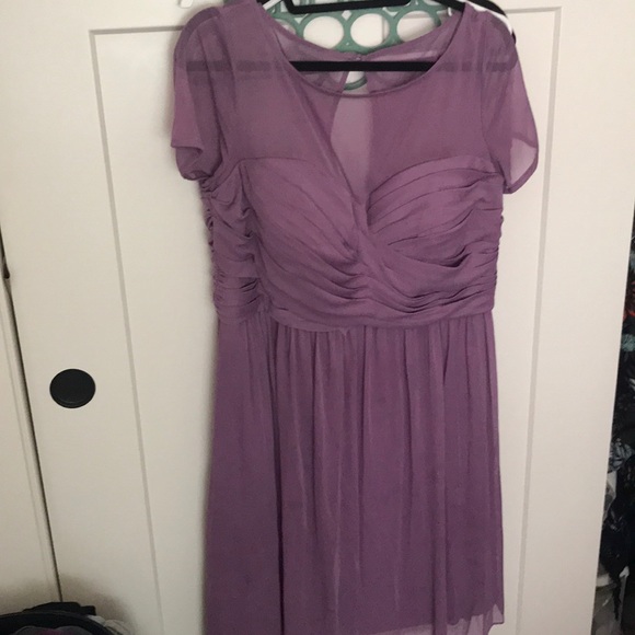 purple tea dress
